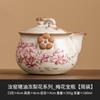 Tetera de horno de Ru de manteca de fábrica congelada, tetera individual para té, botella de flor de ciruelo, tetera de mano, juego de té chino de alta gama para mujeres