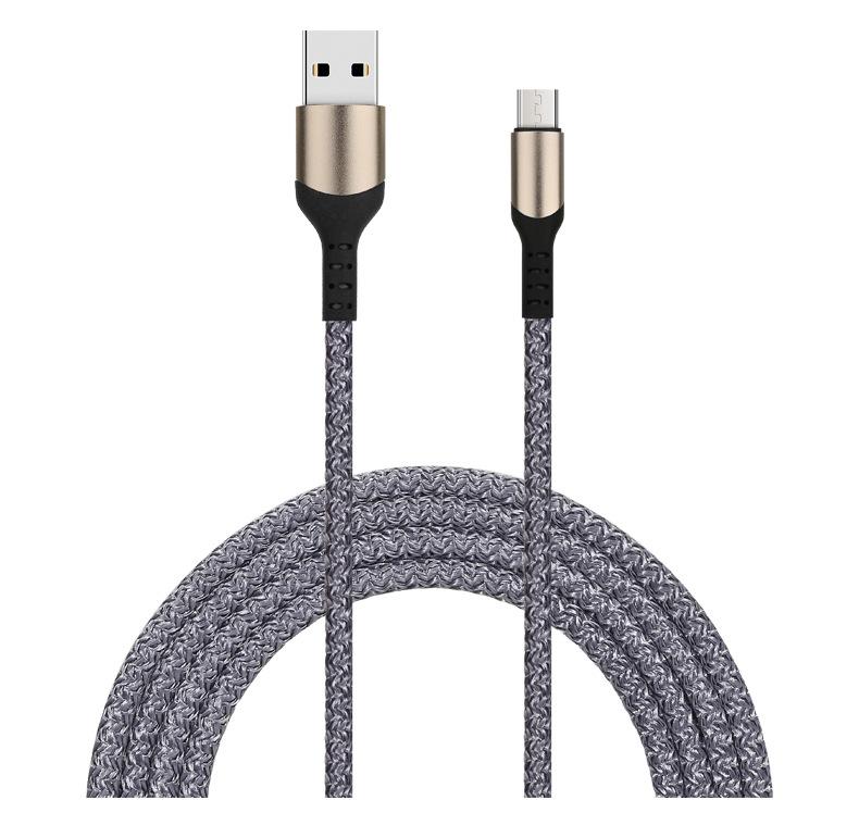 新款编织加长数据线2米/3米手机充电线 快充3A适用type-c安卓ip12