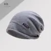 Gorro holgado~ Gorro holgado de lana pura con borde enrollado para mujer, hace que la cara se vea más pequeña, circunferencia de cabeza grande, gorro de lana tejido, gorro cálido casual para otoño e invierno