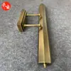 Lámpara de pared retro americana ajustable de cobre macizo para espejo, lámpara minimalista postmoderna para marco de fotos, aplique de pared, luminaria para tocador de baño