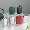 Cantil de Vinho Quadrado Espesso de Aço Inoxidável 304 Portátil 6 Onças Cantil de Vinho para Exterior Garrafa de Água para Estudante Mini Garrafa de Vinho