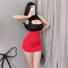 Hot Hollow Temptation Sexo Uniforme Feminino Tight Secretária Hip Dress Uniforme Paixão Tentação Lingerie Sexy