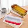 Caja de Papel de Aluminio para Durian Horneado de 200 ml Caja Larga de Papel de Aluminio Cartón de Estaño Engrosado Caja Rectangular Desechable Engrosada para Sushi
