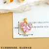 Colgante con zirconia de color soñador en forma de corazón, accesorio para joyería DIY, colgante exquisito de lujo ligero en forma de corazón