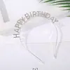 Diadema para Fiesta de Cumpleaños Europea y Americana Diadema Femenina Letra feliz cumpleaños Diadema Happy Birthday Femenina