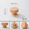 Al por mayor personalizado de fábrica Nogal Negro de América del Norte Madera Maciza Madera de Haya Tipo Artesanal Manija de Armario Tirador de Puerta Simple Japonés