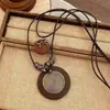 Nuevo Collar de Pluma de Bronce Antiguo Inspirado en el Zen de Estilo Chino para Mujer, Estilo Étnico Bohemio, Cadena Larga de Doble Capa para Suéter