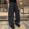 Pantalones casuales de verano ligeros de nicho, modernos y elegantes para hombre, pantalones de cuadros rectos versátiles y de moda.