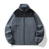 Nova Roupa de Lã Quente à Prova de Frio Masculina e Feminina Traje de Montanhismo para Exterior Gola Quente Espessa Fechamento em Zíper Roupa de Lã Soft Shell