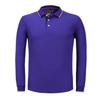 Camisa polo de manga comprida Business Paul masculina, outono, cultura corporativa, lapela, roupa de trabalho, camiseta de algodão, feminina, estampa de logotipo bordado