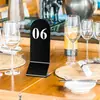 Letrero de mesa acrílico, letrero de número de restaurante de pie, letrero de número de asiento, letrero de recogida de comida, letrero de número de mesa de comedor, letrero de número de pedido