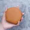 Porta-moedas Redondo Fresco e Simples Estilo Coreano, Mini Bolsa de Armazenamento de Batom Minimalista Estilo Ins, Acessório de Bolsa de Moda de Nicho