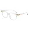 Gafas de Estilo Europeo y Americano para Comercio Exterior Bloqueadoras de Luz Azul Sin Receta, Monturas Cuadradas para Hombres y Mujeres, Adecuadas para Looks de Maquillaje Natural y Viajes, Gafas Ópticas
