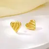 Brincos Triangulares Texturizados Versáteis, Fashionáveis e Criativos, Estilo Europeu e Americano Transfronteiriço, Brincos de Coração Fashionáveis e Exquisitos