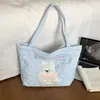Bolsa Transversal Desenho Animado Fofa Feminina 2026 Nova Outono Inverno Grande Capacidade Casual Bolsa Tote Bolsa Escolar para Estudante