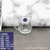 Taza de café de cristal Langxu taza pequeña té perfumado té taza de té taza de desayuno calcomanías de alta temperatura flor horneada taza de leche agua