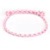 Pulseira de corda de cor cruzada de quatro fios, pulseira tecida à mão, pulseira de corda, pulseira com fecho de paz
