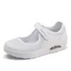 Comercio Exterior Transfronterizo Tallas Grandes Zapatos de Salón para Mujer 2026 Nuevos Zapatos de Salón de Malla Color Sólido con Amortiguación de Aire y Velcro de Caña Baja para Mujer