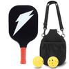 Bolsa de hombro con cremallera exterior de fibra de vidrio para raqueta de pico, tablero de plumas, juego de Pickleball de fábrica de Yiwu