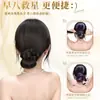 Peruca coque com presilha de garra, peruca coque baixo, essencial para penteado de coque, volumizante, coque de peruca trançado