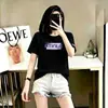 Camiseta de Manga Corta para Mujer Transfronteriza, Nuevo Estilo Casual Simple de Verano, Top Versátil Estampado Estilo Coreano, Sudadera para Mujer