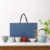Ciudad Prohibida Estilo Chino Cinco Hornos Famosos Set de Regalo para Reunión Anual de Empresa, Regalos Corporativos de Año Nuevo para Personas Mayores y Clientes, Souvenir de Conferencia