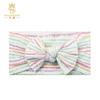 Primavera Europeia e Americana Novos Acessórios para Cabelo Infantil Baby Jacquard Linha Dupla Banda de Cabelo de Nylon Baby Estampado Headband Bow