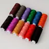 Linha de Costura Doméstica 402 Colorida Rolo Pequeno Linha de Costura 12 Coloridas 250 Jardas Feito à Mão DIY Conjunto de Linha de Agulha de Costura