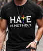 Camiseta de Verano Nueva de Manga Corta para Hombre Europea y Americana Transfronteriza 2025 Impresión 3D Casual de Moda Cuello Redondo Versátil