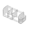 Soporte de libro de escritorio, estantería transparente acrílica para estudiantes, estante de almacenamiento de escritorio, organizador de archivos para oficina y dormitorio