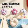 Oferta Especial para Nuevos Miembros: Consíguelo por 0.01 Gancho de Flor de Macarrón para Baño del Hogar, Estante Colgante Multifuncional sin Taladro