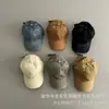 Gorra de Béisbol Lavada Vintage para Niños, Gorra Versátil de Color Sólido para Niños Mayores, Sombrero para el Sol para Acampar al Aire Libre en Otoño para Niños Pequeños