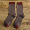 Calcetines de algodón puro para hombre, de caña media, para otoño e invierno, nuevos calcetines informales de negocios a cuadros pequeños de estilo japonés, absorbentes del sudor, de estilo británico.