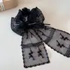 2026 Nuevo Scrunchie de Encaje Estilo Coreano Elegante Diadema de Lazo tipo Hada Accesorio para el Cabello de Cinta