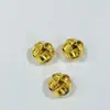 Gemelos Tejidos DIY Pendientes de Bola Coreanos Colgante Bola Nueva de Latón Cobre Pulsera Hecha a Mano