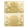 Entrega el Mismo Día: Tarjeta de Oro Tesoro de Riqueza, Pegatina de Teléfono Móvil Tarjeta de Oro, Flujo Diario de Riqueza, Flujo de Tesoros, Aleación de Cinco Vías de Riqueza