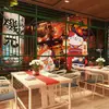 Restaurante de sushi japonés papel tapiz de restaurante Reloj de registro en línea de moda decoración de fondo de casa de huéspedes Papel tapiz de juego de rol japonés