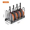 Estante Organizador de Cocina Creativo Zhong Huang de Múltiples Niveles para Utensilios de Cocina, Tabla de Cortar, Estante para Tablas, Tapa de Olla, Estante para Ollas