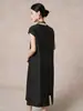 Vestido Qipao Bordado Artístico Vintage Estilo Chino Nuevo, Vestido Bordado de Seda Pesada, Estilo Nacional