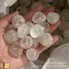 Cristal Branco Natural Pedra Rolante Olho de Tigre Dongling Verde Grão Grande Ouro Verde Jaspe Vermelho Cristal de Quartzo Topázio Pedra Rolante Atacado