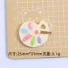 Placa de Desenho com Glitter Fino Colorido Desenho Animado Artesanal DIY Joias Furadas Fivela de Sapato Material Cola Cremosa Resina Pequenos Acessórios Atacado