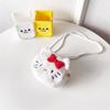 Bolso pequeño de peluche con diseño de gato de dibujos animados, moderno y moderno, para niñas, monedero, bonito bolso de hombro.