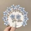 Flor Pequeno Grab Clip Side Front Front Hairpin Feminino Franja Cabeça de Princesa tamanho pequeno Clipe Quebrado Pequeno Cristal Hairpin Headwear