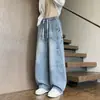 Nuevos Jeans Curvos Retro de Otoño e Invierno para Hombre Pantalones Casuales Sueltos Versátiles de Moda Pantalones Largos Sueltos Ropa para Hombre
