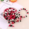 Cuentas Redondas de Color Sólido de 8 mm y 10 mm, Cuentas Sueltas de Resina, Cuentas de Navidad, Pulsera Hecha a Mano de Bricolaje, Separadores con Cuentas, Joyería
