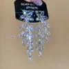 Pendientes de Flor de Zircón Perla Aguja de Plata Minimalistas Modernos Versátiles Elegantes Pendientes de Lujo Ligero Pendientes de Gama Alta Venta al por Mayor