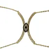 Novo suporte de peito Olho de Diabo corrente de peito com strass sutiã de biquíni simples Corrente de corpo feminina sexy para Bar boate
