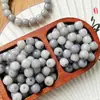 Contas Soltas de Raiz de Bodhi em Geléia Tricolor, Série de Cores Frescas Contas Cilindricas, Acessórios para Miçangas, Acessórios para Pulseira DIY Feitos à Mão Venda por Atacado