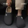Pantuflas de Algodón Talla Extra Grande para Hombre Mujer 2026 Otoño Invierno Interiores Con Felpa Cálidas Antideslizantes Pisables Sensación de Pisar Caca Zapatos de Algodón para el Hogar Hombres