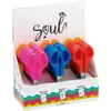 Tesoura Escolar de Aço 13cm Com Régua 3 Cores Neon